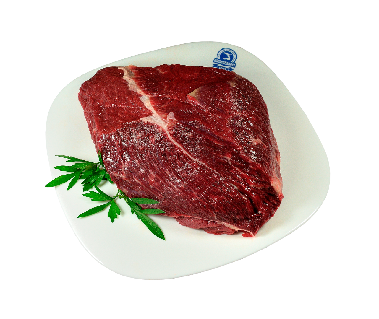Полуфабрикат мясной натуральный крупнокусковой бескостный из говядины Лопаточная часть Классик1