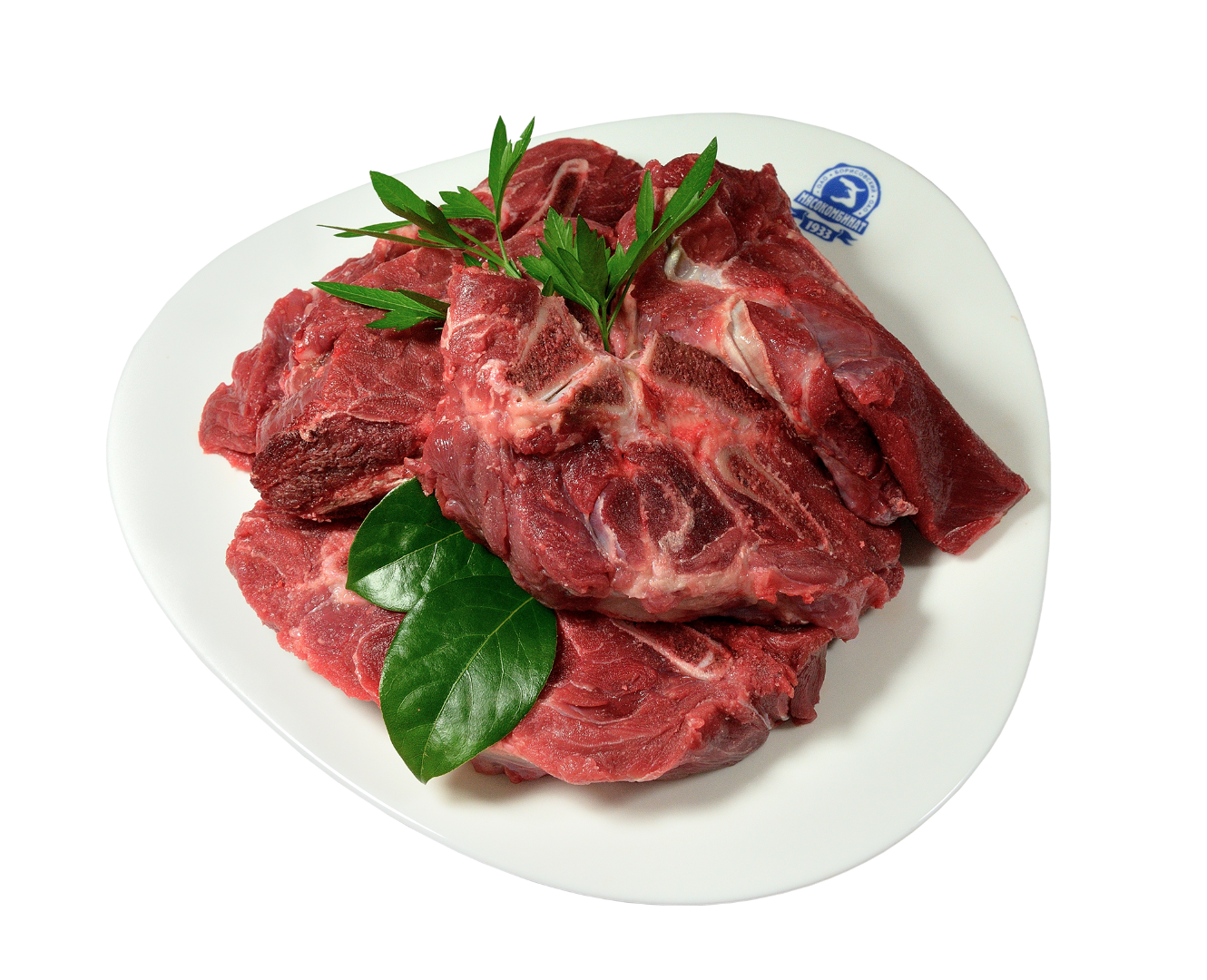 Полуфабрикат мясной натуральный мелкокусковой мясокостный  из говядины Для первых блюд Классик1