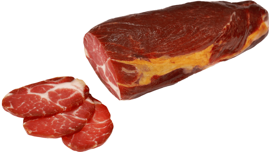 Сырокопченое мясо свинины «Деликатес от тещи»  из шейной части